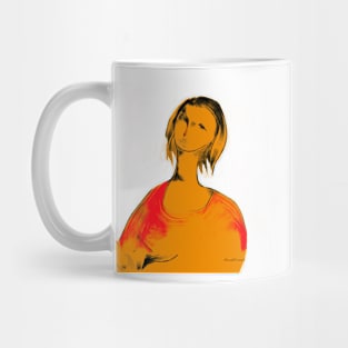 Lady in Red Mug